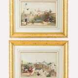 David Roberts(1796-1864)-Colour etchings, Two first state views from Jerusalem, in passepartout framed, signed in the stone - Foto 1