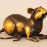 Chinese Bronze sculpture of a rat, Qing Dynasty - Foto 1