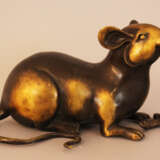 Chinese Bronze sculpture of a rat, Qing Dynasty - фото 2