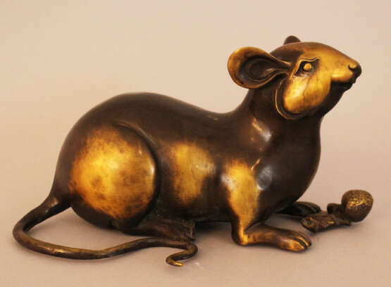 Chinese Bronze sculpture of a rat, Qing Dynasty - photo 2