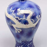 Chinese Meiping Vase with dragon , painted, Qing Dynasty - photo 1