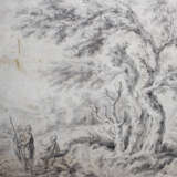 E.H.Pallatin, 18. century, soldiers in landscape, chalk on paper, described reverse - Foto 2