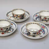Four Vienna Porcelain cups with sauce, painted, 18.century - Foto 1