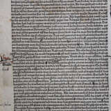 early German printed book page on paper 15./16.century - Foto 3