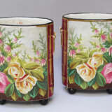 Pair of two French Louis Phillipe Porcelain Vases, 19. century - photo 1