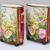Pair of two French Louis Phillipe Porcelain Vases, 19. century - фото 2