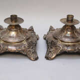 Two silver lamp bases, 19.century - фото 1
