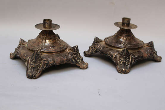 Two silver lamp bases, 19.century - Foto 2