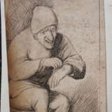 Dutch school 17.century, man with blessed hand, black ink on paper - photo 1
