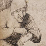 Dutch school 17.century, man with blessed hand, black ink on paper - Foto 3