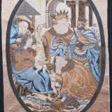 Bianchini Ferrier, embroidery three kings, in original paper passepartout, 20.century - фото 2