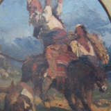 Artist 19. century , travellers, signed , oil on board framed - фото 3