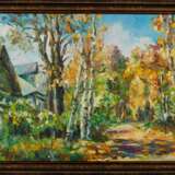 “2nd fish street. Sergiev Posad” Canvas Oil paint Impressionist Landscape painting 2011 - photo 2
