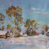 Вечереет Canvas Oil paint Impressionism Landscape painting 2010 - photo 1