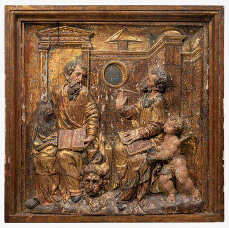 1 Paar Reliefs "Die 4 Evangelisten" - photo 3 1 Paar Reliefs "Die 4 Evangelisten" - photo 3