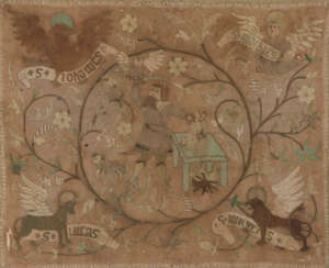 Stickerei "Bindung Isaaks"