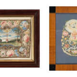 2 Spitzenbilder "Flammende Herzen"/"Hl. Geist-Taube" - фото 1