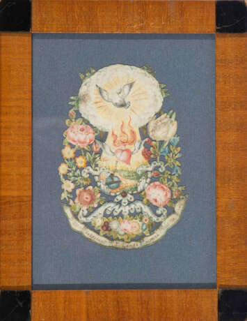 2 Spitzenbilder "Flammende Herzen"/"Hl. Geist-Taube" - фото 3