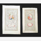 2 Spitzenbilder "Hl. Familie"/"Taufe Christi" - фото 1