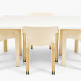 Vico Magistretti, Tisch "STADIO 150" mit 4 Stühlen "GAUDI" - photo 1