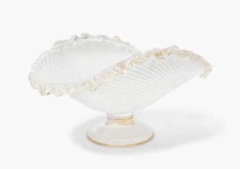 Dino Martens für Aureliano Toso Murano, Fusschale "Filigrana doppia"