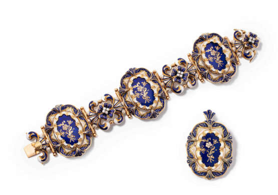 Email-Diamant-Demi-Parure - photo 1 Email-Diamant-Demi-Parure - photo 1