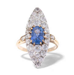 Saphir-Diamant-Ring