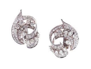 Art Déco Diamant-Ohrclips