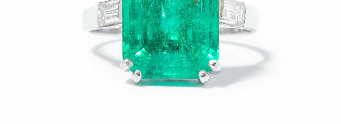 Smaragd-Diamant-Ring Smaragd-Diamant-Ring