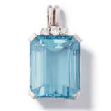 Aquamarin-Brillant-Anhänger - photo 1