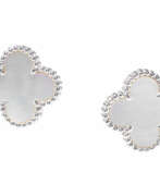 Bijoux. Van Cleef & Arpels Perlmutt-Ohrclips