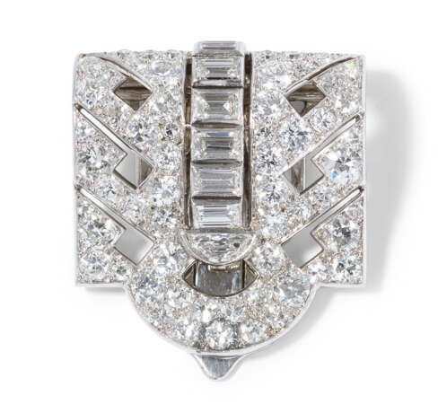 Van Cleef & Arpels Art Déco Diamant-Dressclip - photo 1