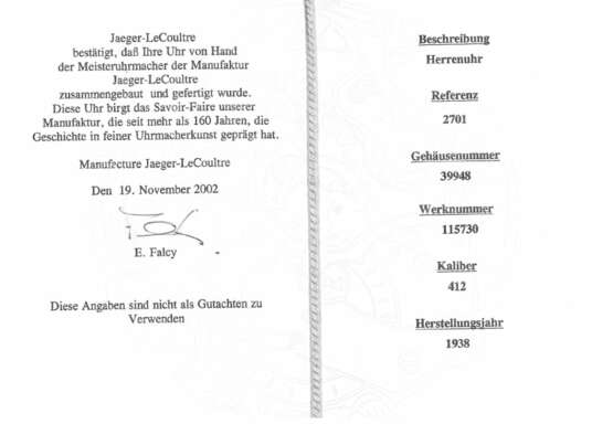 Jaeger LeCoultre, 1938 - photo 3