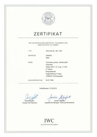 IWC Schaffhausen "Polo-Club SL", 1980 - фото 2