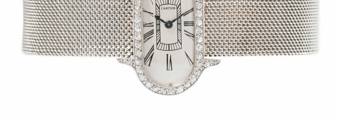 Cartier Diamant-Damenarmbanduhr, nach 1912 Cartier Diamant-Damenarmbanduhr, nach 1912