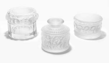 Lalique, 3 Deckeldosen