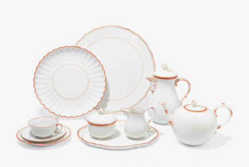 Meissen, Kaffeeservice "Koralle mit Gold"