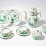 Herend, Kaffeeservice "Fleurs des Indes in Grün" - Foto 1