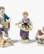 Articles ménagers. Meissen, 3 Figuren