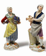 Articles ménagers. Meissen, 1 Paar Figuren aus Serie "Pariser Ausrufer"