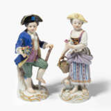 Meissen, 2 Figuren "Gärtnerkinder" - photo 1