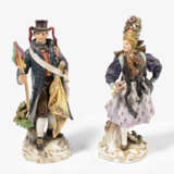 Meissen, 1 Paar Figuren "Wendischer Hochzeitsbitter" und "Hormetjungfer" - фото 1