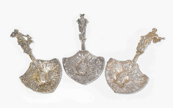 Lot: 3 Gebäcklöffel, Hanau um 1900 - photo 1