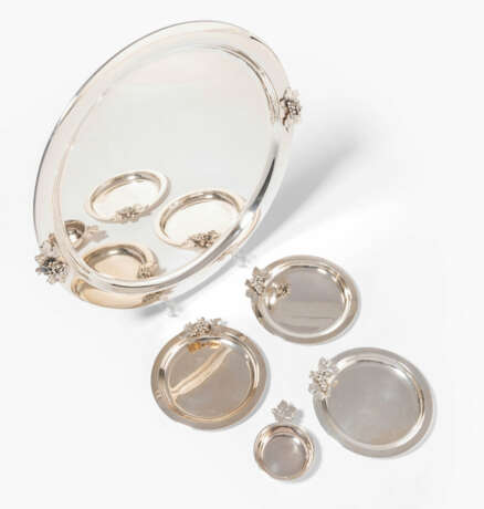 Tafelset: 3 Untersetzer, 1 Schälchen und 1 Tablett - photo 1 Tafelset: 3 Untersetzer, 1 Schälchen und 1 Tablett - photo 1