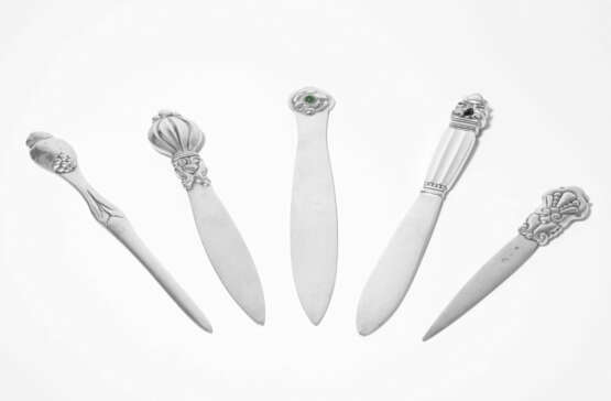 Lot: 5 Brieföffner, Skandinavien 20.Jh. - фото 1