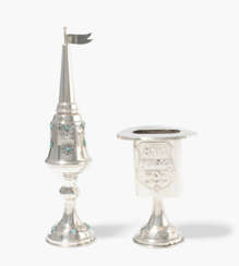 Lot: Besomimtürmchen und Havdalah-Kerzenhalter
