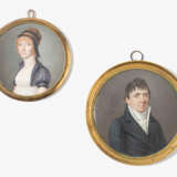 Lot: 2 Porträtminiaturen, Genfer und Französische Schule um 1800 - фото 1