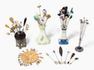 Sammlung Hutnadeln und Haarspangen, 20.Jh.