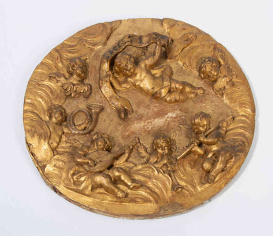 Kleines Relief "Musizierende Putti" - Foto 1