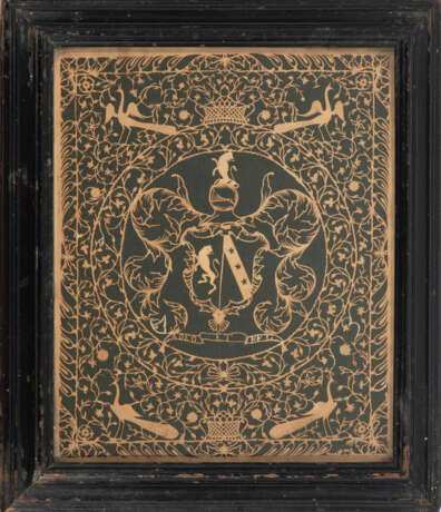 Spitzenbild "Wappen mit Wahlspruch" - фото 1 Spitzenbild "Wappen mit Wahlspruch" - фото 1